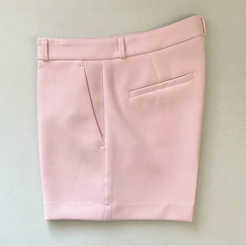 Banana Republic Tailored Shorts  Stretch Crepe Blush Pink Size 0 NWT - Picture 14 of 16